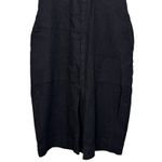 Prairie Underground Rainer Stretch Denim Dress XS Stretch Pockets Minimalist USA Black Photo 3