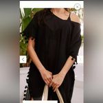Seafolly  Womens Black Crochet Trim mini kaftan Medium Photo 2