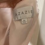 Azazie A-Line Halter Chiffon Floor-Length Dress Rose Petal Bridesmaid Dress Photo 7