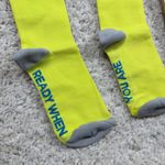 FIGS  Compression Socks Neon ECG Heartbeat "Ready When You Are" "You Are" Size M Photo 1