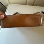 Frye Olivia Genuine Leather Cognac Magnetic Flap Closure Crossbody Shoulder Bag Photo 3