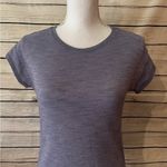 Lululemon Lost in Pace Shirt Womens 6 Short Sleeve Crew Neck Purple Heather Photo 1