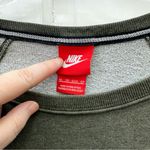 Nike boat neck army green sweatshirt women's extra small oversized Photo 2