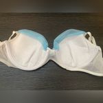 Frederick's of Hollywood c2000s FREDERICK’S OF HOLLYWOOD Bridal White & Blue Tulled Bra 34 Photo 4