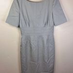 J.Crew Womens Wool Tan Knee Length Dress Short Sleeve Size 4 Career Work Wear Tan Photo 0