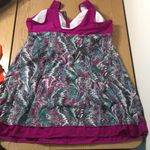 B20 New Women Summer Mae 1pc Swim Dress with Attached Briefs Purple Size 3XL Photo 4