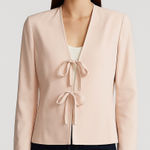 Ralph Lauren Polo  Vintage Women’s Silk Blend Blazer Pink Size 14 Photo 0