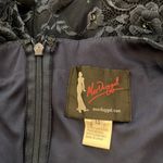 Mac Duggal Fit & Flare Lace Dress w/Floral Appliqués Three-Quarter Sleeve Photo 12