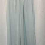 Vintage Shadowline Blue Sheer Lace Nylon Chemise Nightgown Small Photo 0
