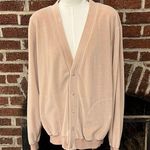VINTAGE cc sport tan velour cardigan/blazer Size M Photo 0