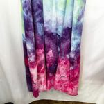 Tie Dye Medium Maxi Dress Handmade Rainbow Eyelet Hem Sleeveless Vacation 1760 Pink Photo 12