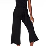 Boden USA Boden Ellen Jersey Knit Wide Leg Cropped Jumpsuit Black Women’s Size 4 Photo 0