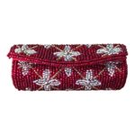 Vintage Beaded Evening Lipstick Case Holders Lot Red & Black Floral With Mirrors Photo 10