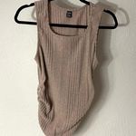 SheIn  Beige Ribbed Tank Top Photo 0