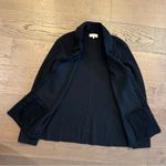 Emporio Armani Black Textured Ribbed Knit Blazer Size 40 - medium Photo 1