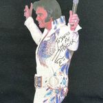 Gildan Tim E Show Unisex T Shirt Elvis Theme Graphic Print Black Cotton Signed Large Photo 2