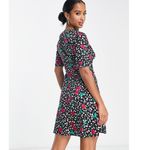 Nobody’s Child Cherry Mini Dress Eco Friendly Viscose Sz UK 16 / US 12 Black NWT Photo 2