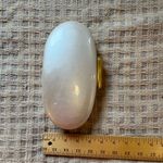 ZARA  Cream Clutch with Gold Accent Photo 2