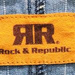 Rock & Republic VINTAGE DENIM Pin Striped Blazer JACKET S Photo 1