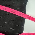 Theory  Silk Chiffon Metallic Stitching Scarf Shirt Dress Size 8 Photo 9