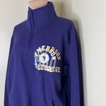 Champion ECO Emerson College Pullover Large Unisex Purple 1/4 Zip Sweatshirt Photo 1