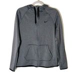 Nike DriFit Zip Up Grey Hooded Zip Up Sweatshirt Size Medium Photo 0