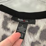 Style & Co  Leopard Bell Sleeve Tunic Blouse Mini Dress Photo 3