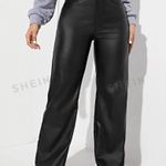 SheIn MOVING SALE Faux Leather Straight Leg Pants Photo 0