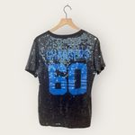 PINK - Victoria's Secret Victoria’s Secret Pink XS Small Los Angeles LA Chargers Sequin Short Sleeve Top Photo 4