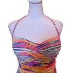 Ralph Lauren LAUREN Summer Tie Dye Twist Swimsuit One Piece Convertible Size 12 Photo 5