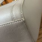 Love moschino  Chain Shopper Tote Bag Purse Taupe Light Grey Photo 8