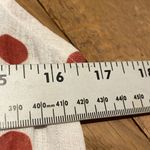 ZARA  V Neck Sleeveless Cream Rust Red Polka Dot Split Front Belted Dress SMALL Photo 9