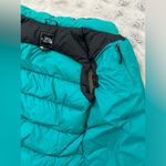 The North Face goose down black teal blue puffer vest size Small Photo 3