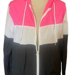 No Boundaries  Full Zip Long Sleeve Colorblock Hooded Windbreaker Size XL (15-17) Photo 0