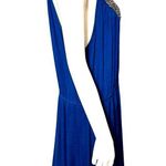 Apt. 9  Blue Sleeveless Decorative Beaded Neckline Dress XL Rayon Spandex  Stretch Photo 3