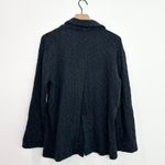 Free People Reign Textured knit Blazer Black Shabby Chic Bohemian size XS Photo 3