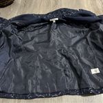 CAbi #109 Brocade Navy Blue Floral Jacquard Print Single Button Blazer Size 6 Photo 7