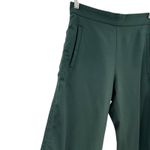 COS Wool Trouser Dress Pants Cropped Ruched Side Dark Green Size US 4 Photo 2