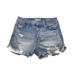 REWASH  Real Curve High Rise Distressed Denim Jean Shorts Size 3/26 Photo 1