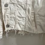 Free People  White Distressed Cropped Jacket Photo 2