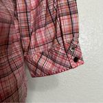 Woolrich  Pink Plaid Geranium 3/4 Sleeves Button Down Shirt, Size MP Photo 10
