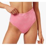 Solid & Striped The Lilo Bikini Bottom in Zigzag Watermelon Pink Photo 0