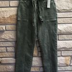 Anthropologie Hudson Utility Straight Ankle Jean with belt Rifle Green 26 NWT Photo 3