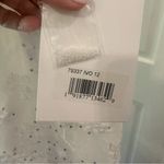 Mac Duggal  79337 White Beaded Sequin Floral Bridal Wedding Formal Gown NWT Photo 5