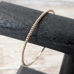 Vintage Bracelet/Bangle Gold Tone Ball Design Thin Bracelet Photo 0