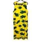 I.G. Sport XX Large Yellow Green Hibiscus Floral Sleeveless Maxi Dress Size XXL Photo 1