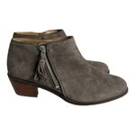 Vionic Joy Serena Ankle Boots Brown (Greige) Tassel Side Zips Almond Toe Photo 0