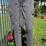 7 For All Mankind gray denim drawstring jeans/pants/joggers sz XS Photo 0
