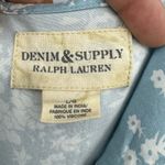 Ralph Lauren  Denim & Supply Y2K Spaghetti Strap Wrap Dress Blue Floral Size L Photo 6
