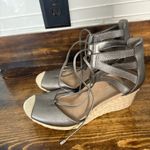 Vionic  Calypso Pewter Lace‎ Up Wedges Size 7 Photo 1